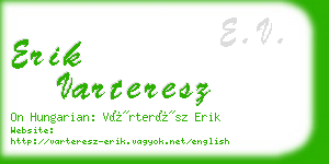 erik varteresz business card